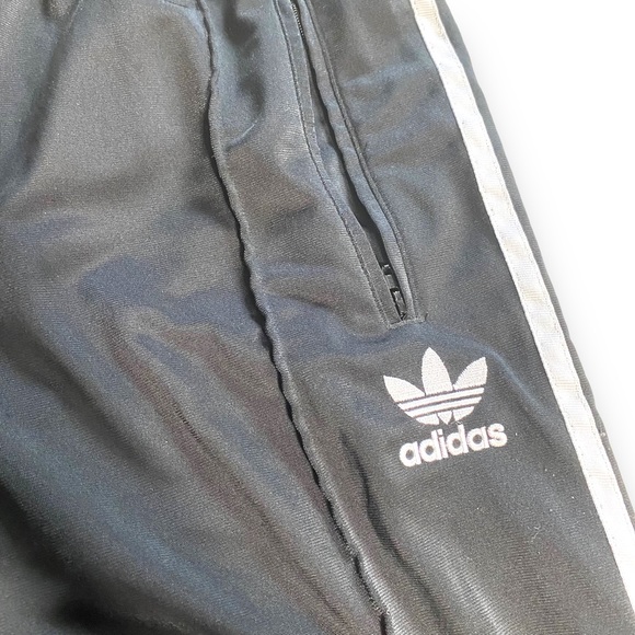 Adidas original Adi color firebird track pants black stripes Size Small - Picture 8 of 9